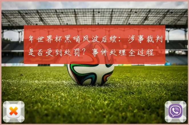 年世界杯黑哨风波后续：涉事裁判是否受到处罚？事件处理全过程